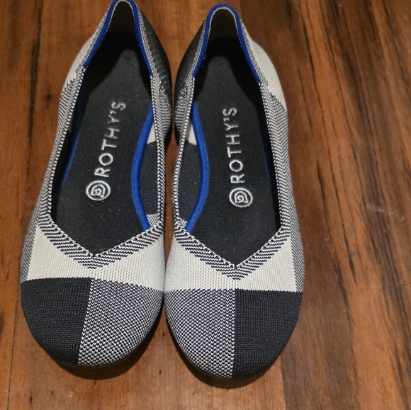 Rothy's Shoes - Rothy's Black and Gray Patterned Flats